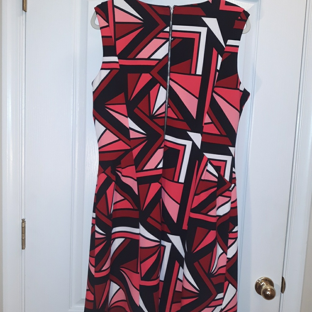 Worthington size 14 multi red color  dress